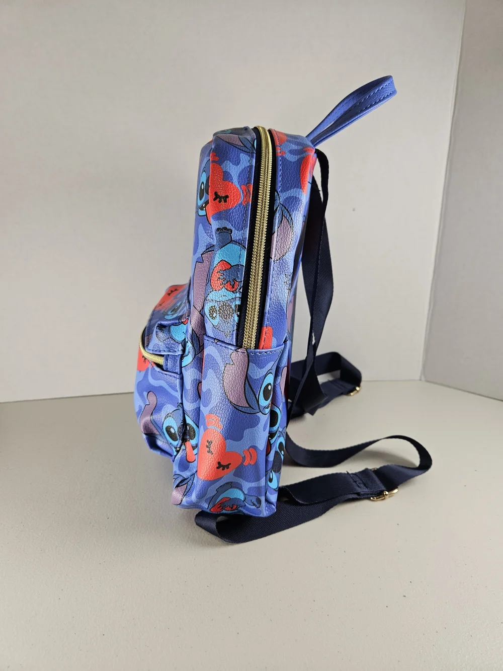 Backpack - Stitch - Faux Blue Allover Print